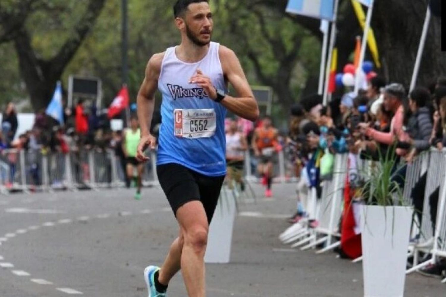 Rodrigo Visconti fue el mejor rafaelino en los 42k de Buenos Aires