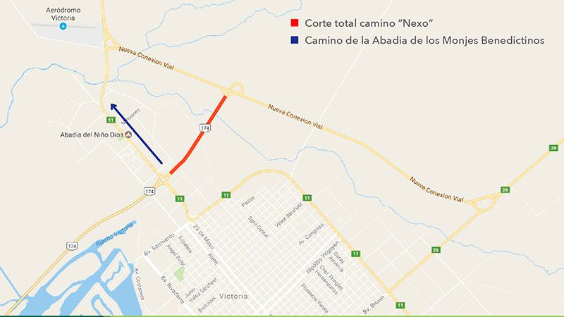 Cortarán por 10 días el ingreso al Puente Victoria-Rosario por el camino El Nexo