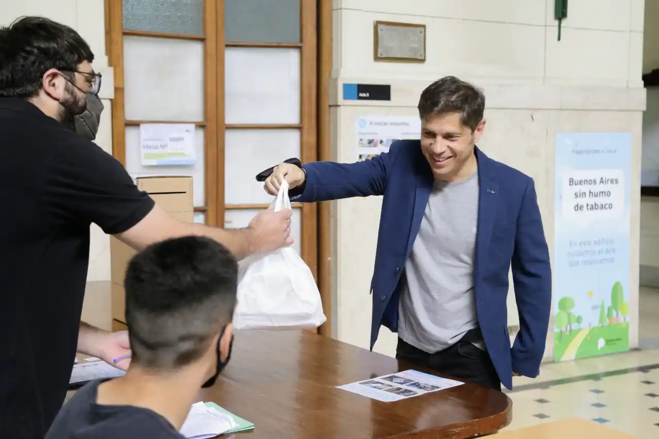 Votó Kicillof en La Plata: “Estamos con mucha energía para lo que viene, sea cual sea el resultado”