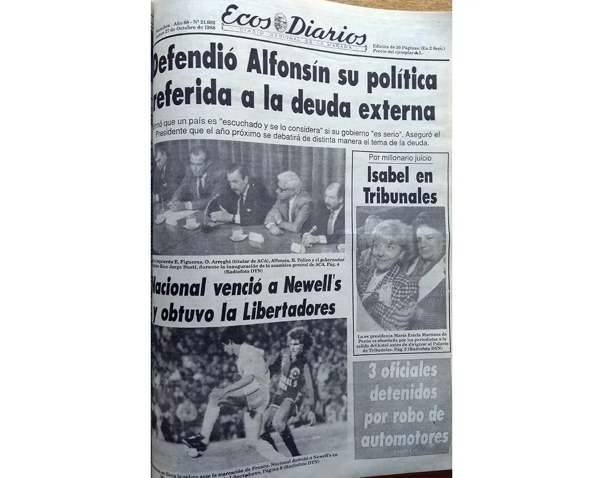 Jueves 27 de octubre de 1988