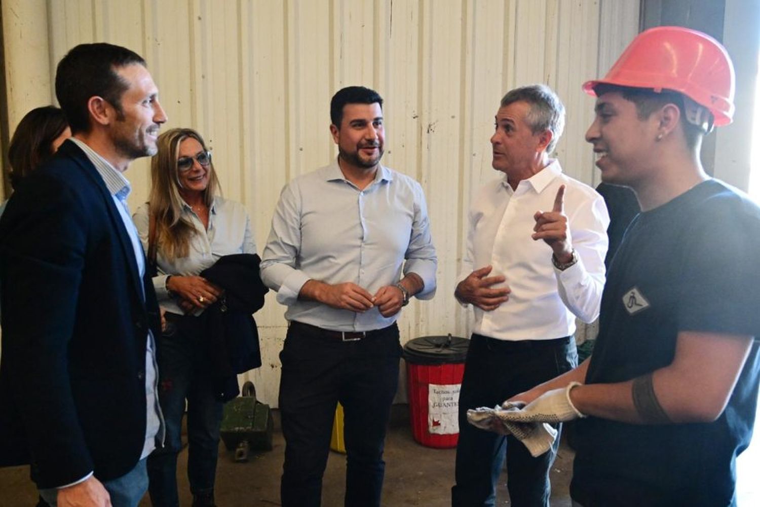 Marcos Cleri en el Parque Industrial de Pérez