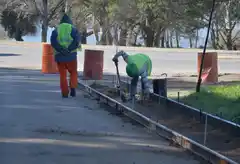 Cortaron el tránsito en la avenida Dorrego por obras de pavimentación