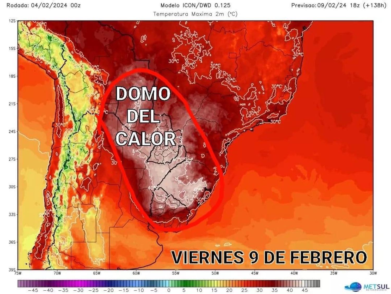 Misiones podría convertirse en el lugar más caluroso del planeta en los próximos días.