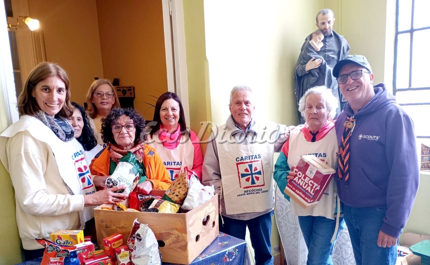 Se realizó la colecta de Cáritas “Navidad para todos” en todas las parroquias