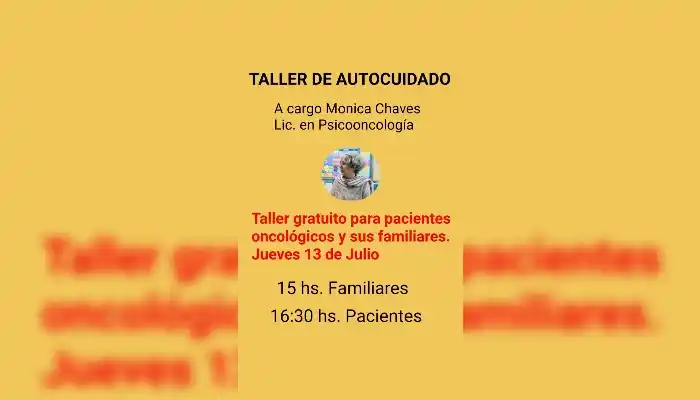 Taller gratuito de autocuidado en la sede de Lalcec