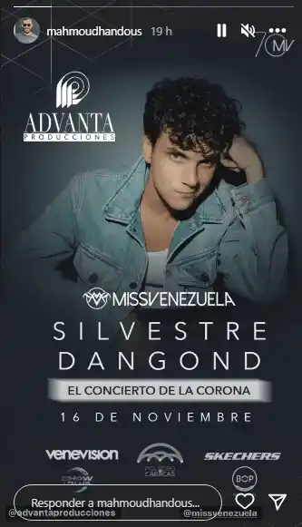 Silvestre Dangond dará el concierto luego de la elección. Foto Instagram
