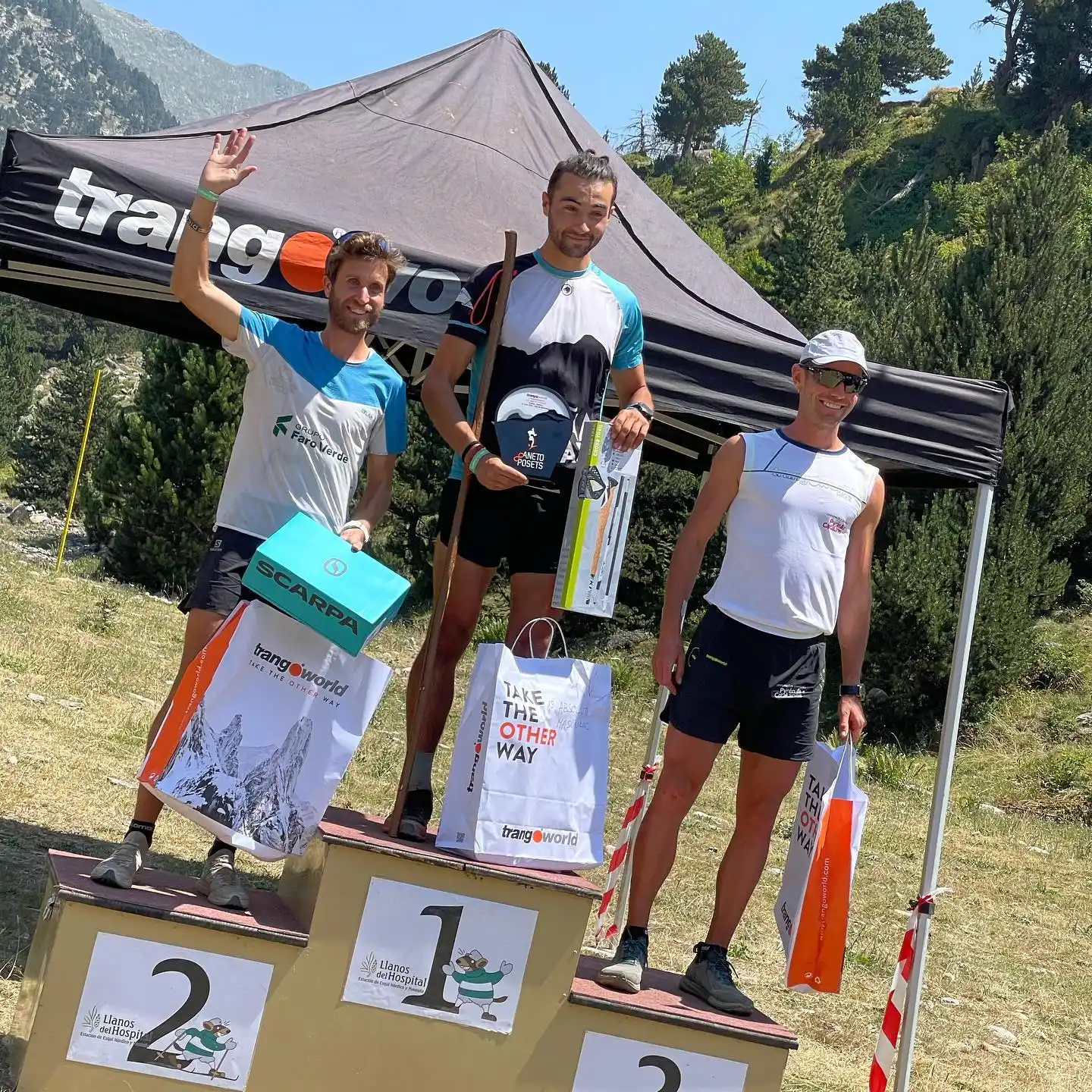 Simon viene de hacer podio en el kilómetro vertical.