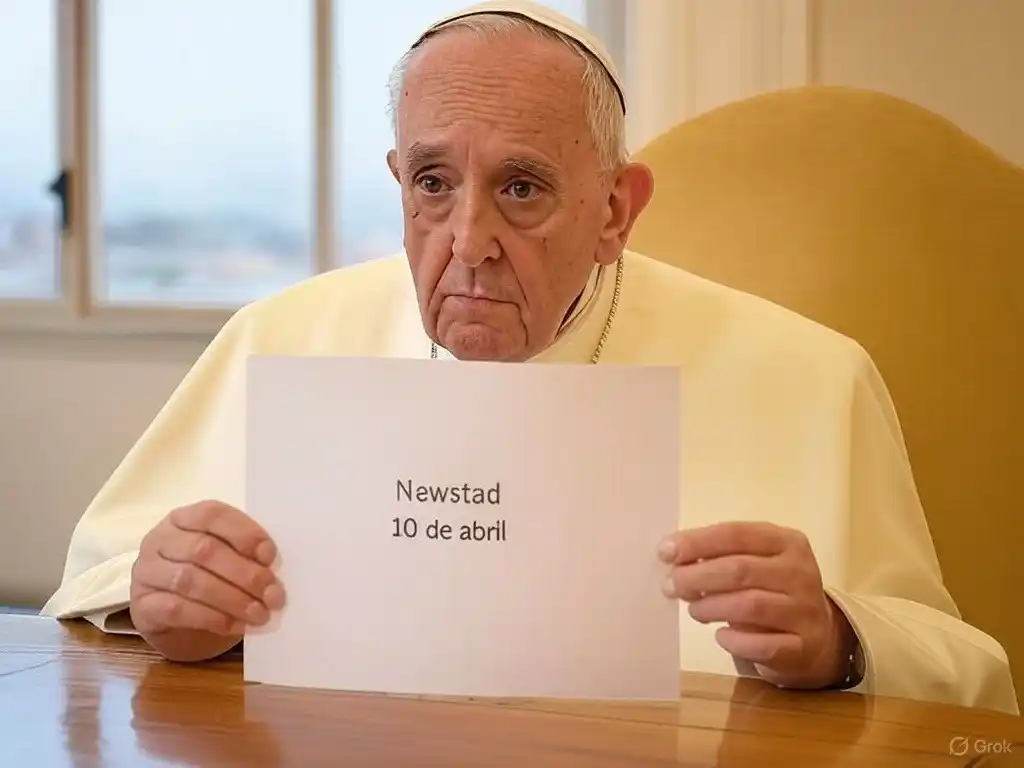 Santoral. Francisco, leyendo el Santoral del 10 de abril.