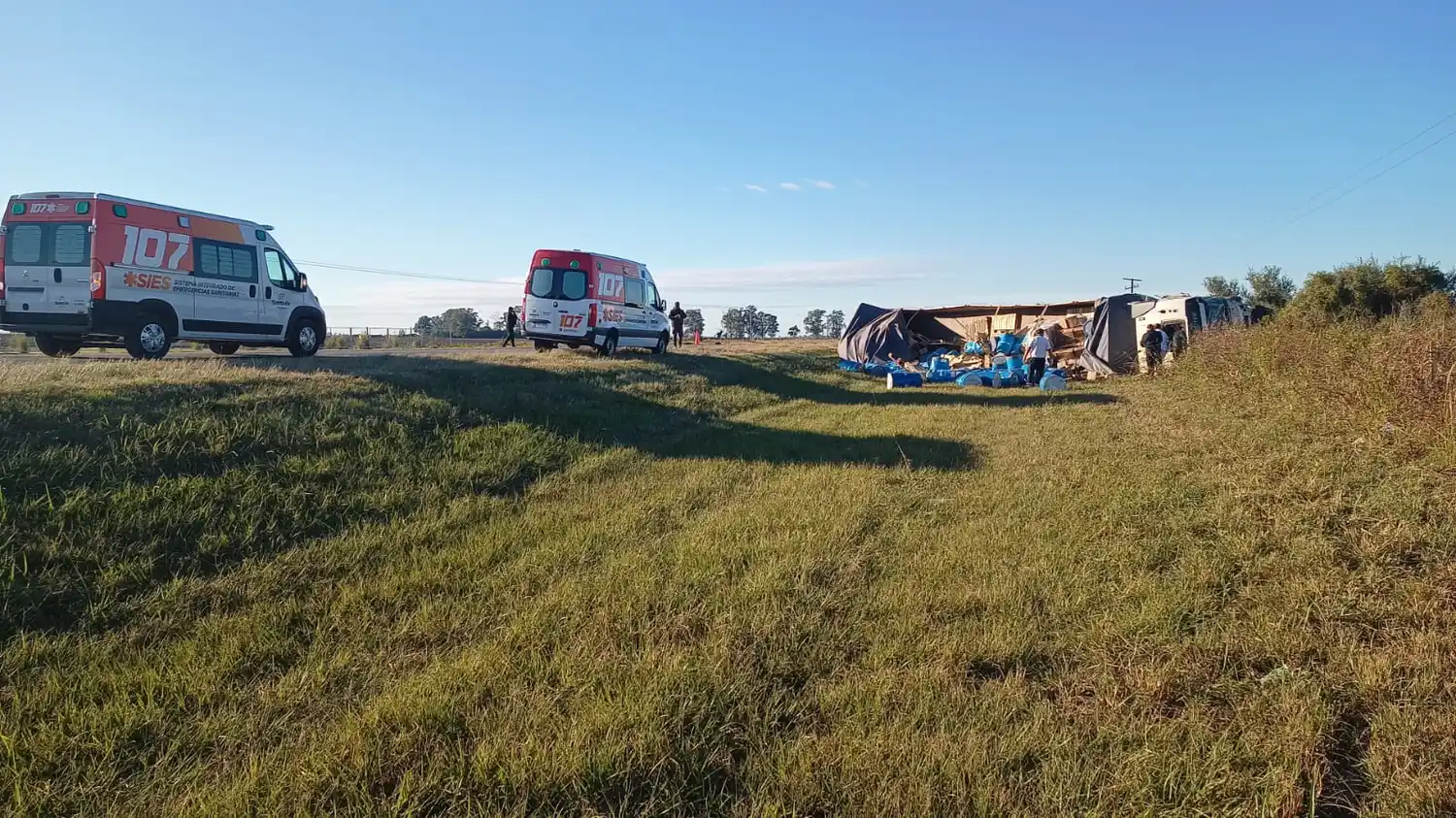 Accidente de tránsito en Ruta Nacional N° 34 en el kilómetro 394, entre Selva y Ceres - 2