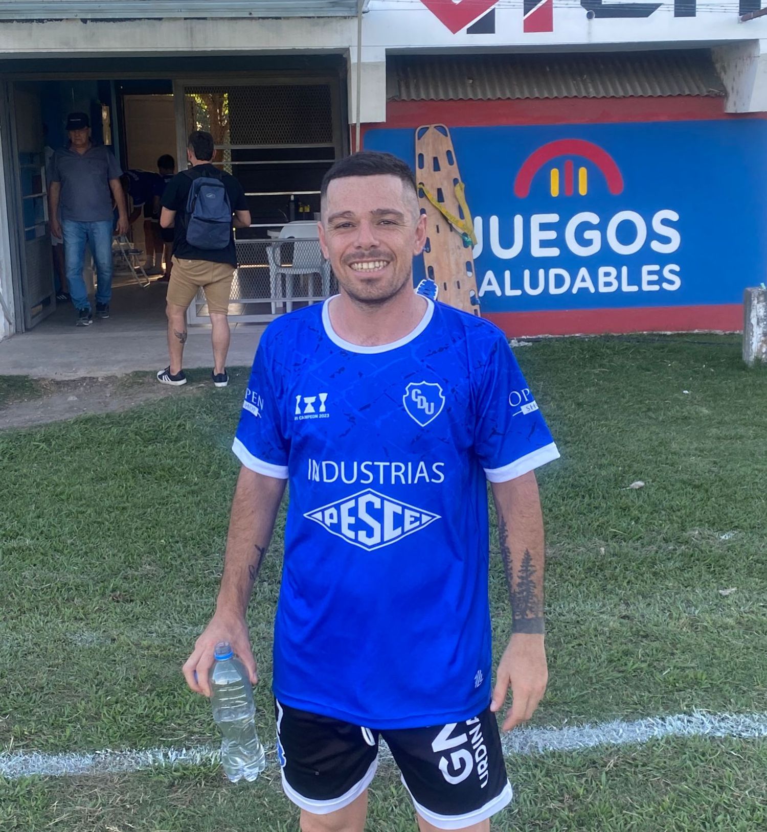 David Telechea anotó dos goles para Deportivo.