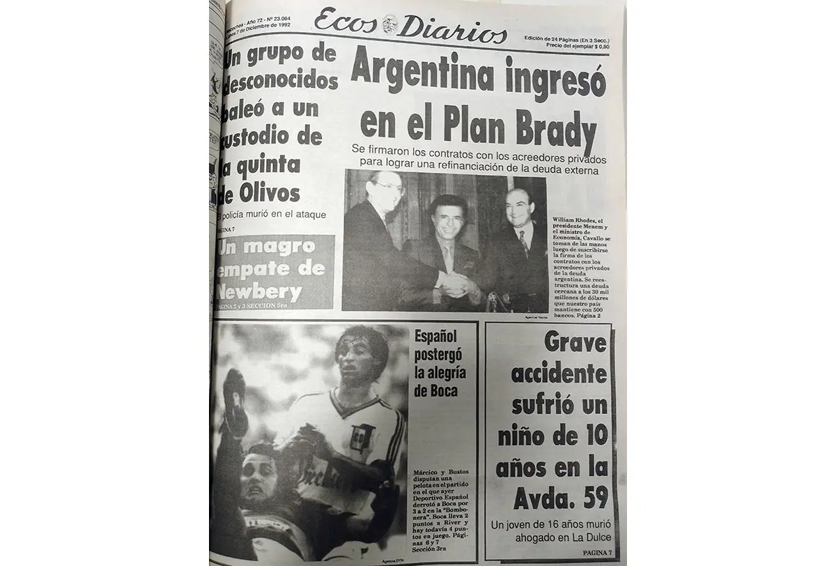 Lunes 7 de diciembre de 1992