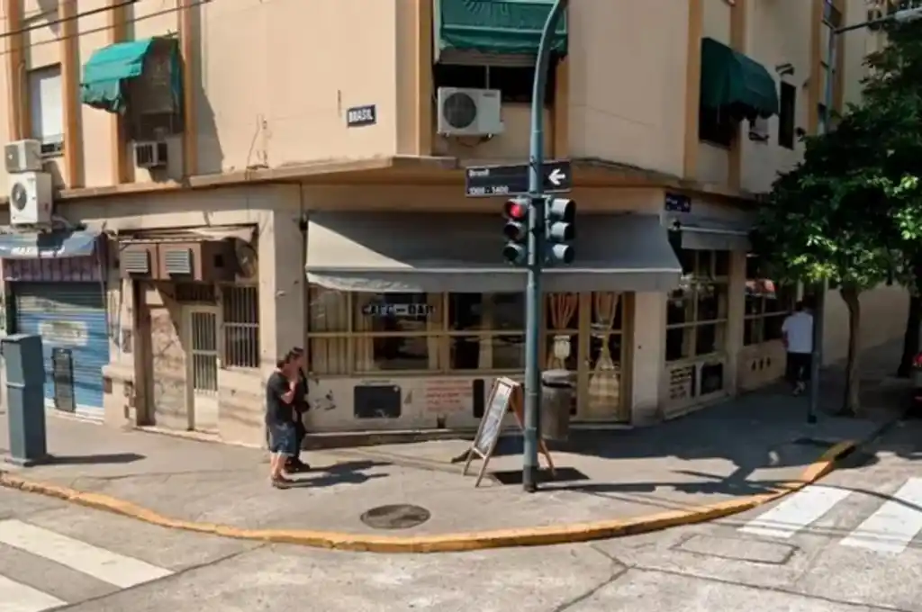 La esquina donde esta ubicada la peluquería