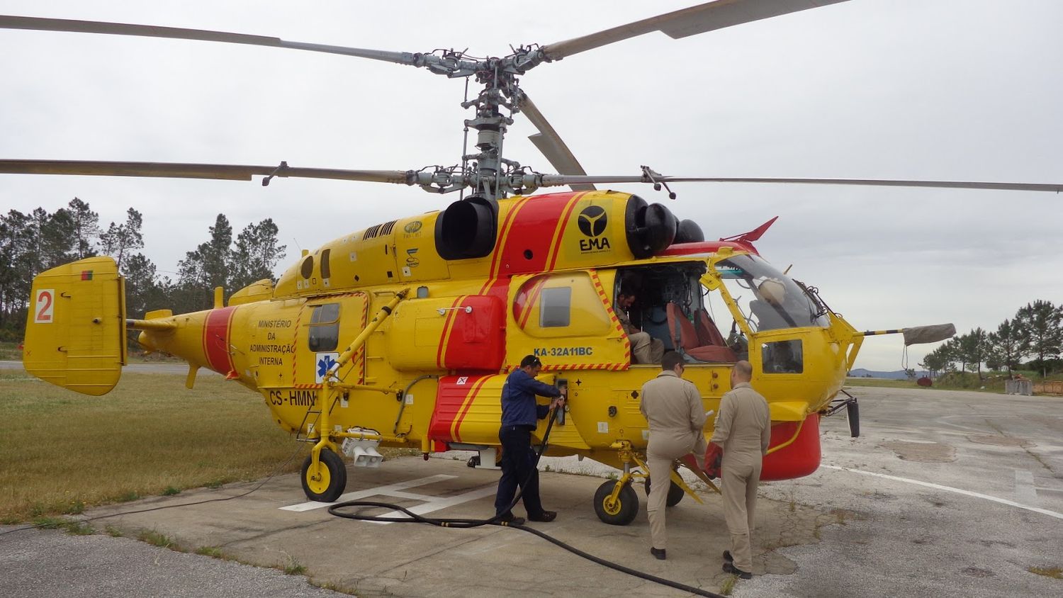 Portugal entregará a Ucrania seis helicópteros Ka-32 que ya no puede operar