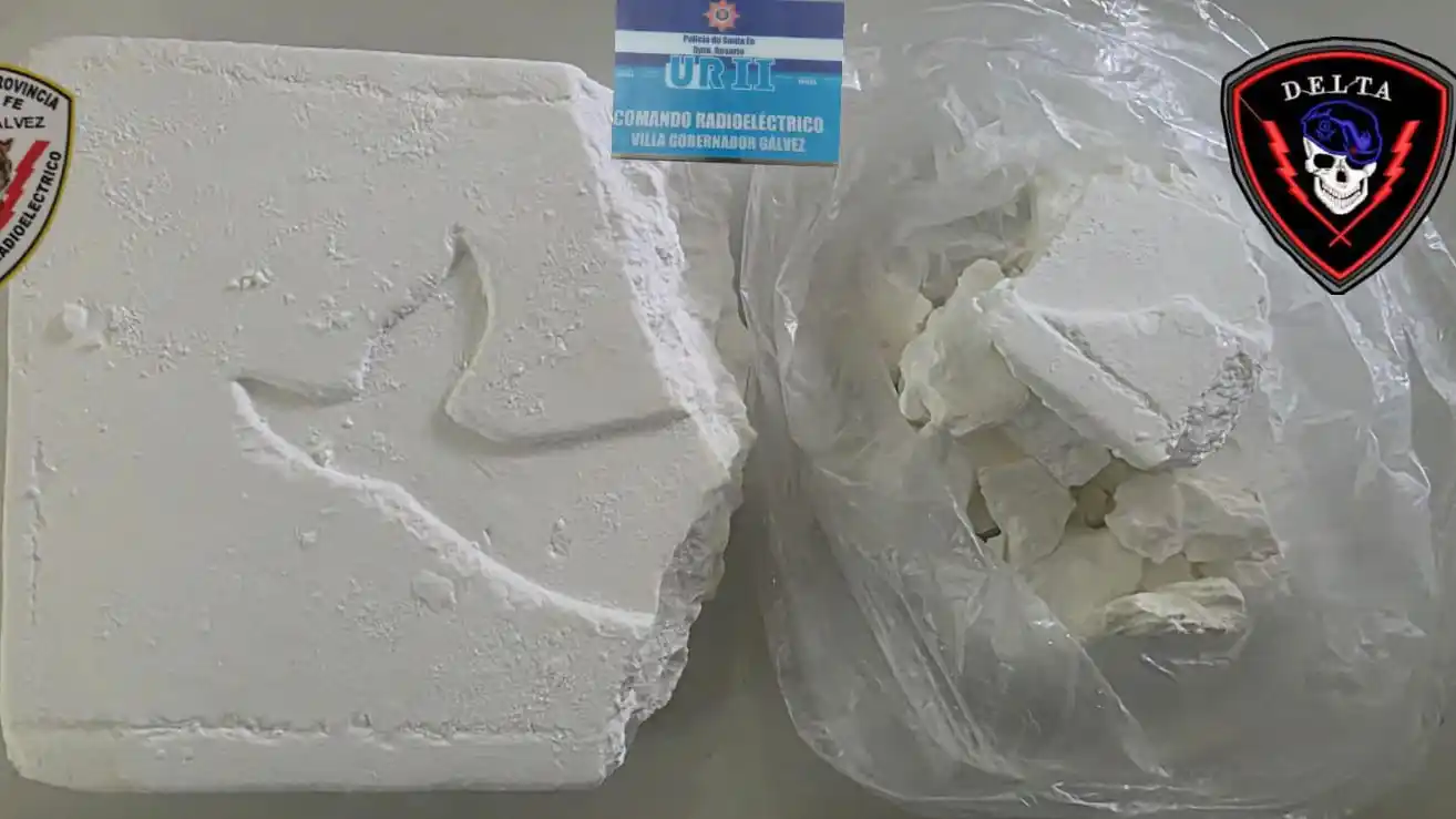 Detuvieron a un hombre en Villa Gobernador Gálvez con más de medio kilo de cocaína