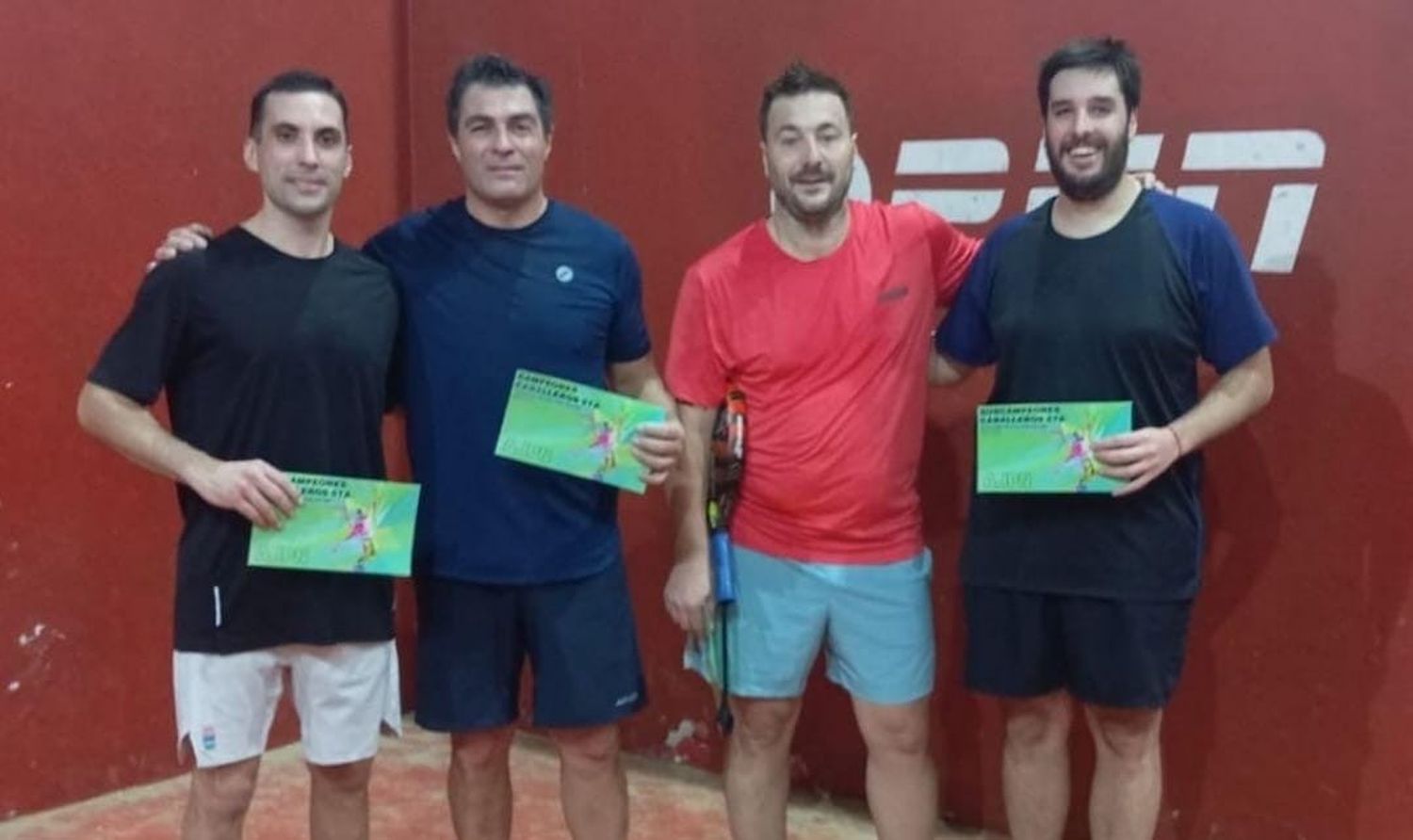 Finalistas. Las duplas compuestas por Astesano/Castellano y Bordonaba/Petrarca