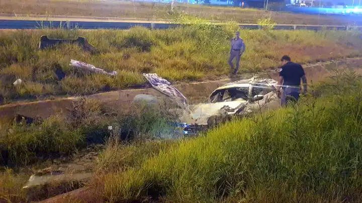 Reconocido empresario formoseño despistó y volcó con su vehículo