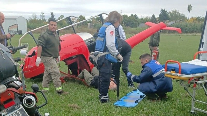 El accidente ocurrió este jueves cerca del mediodía.