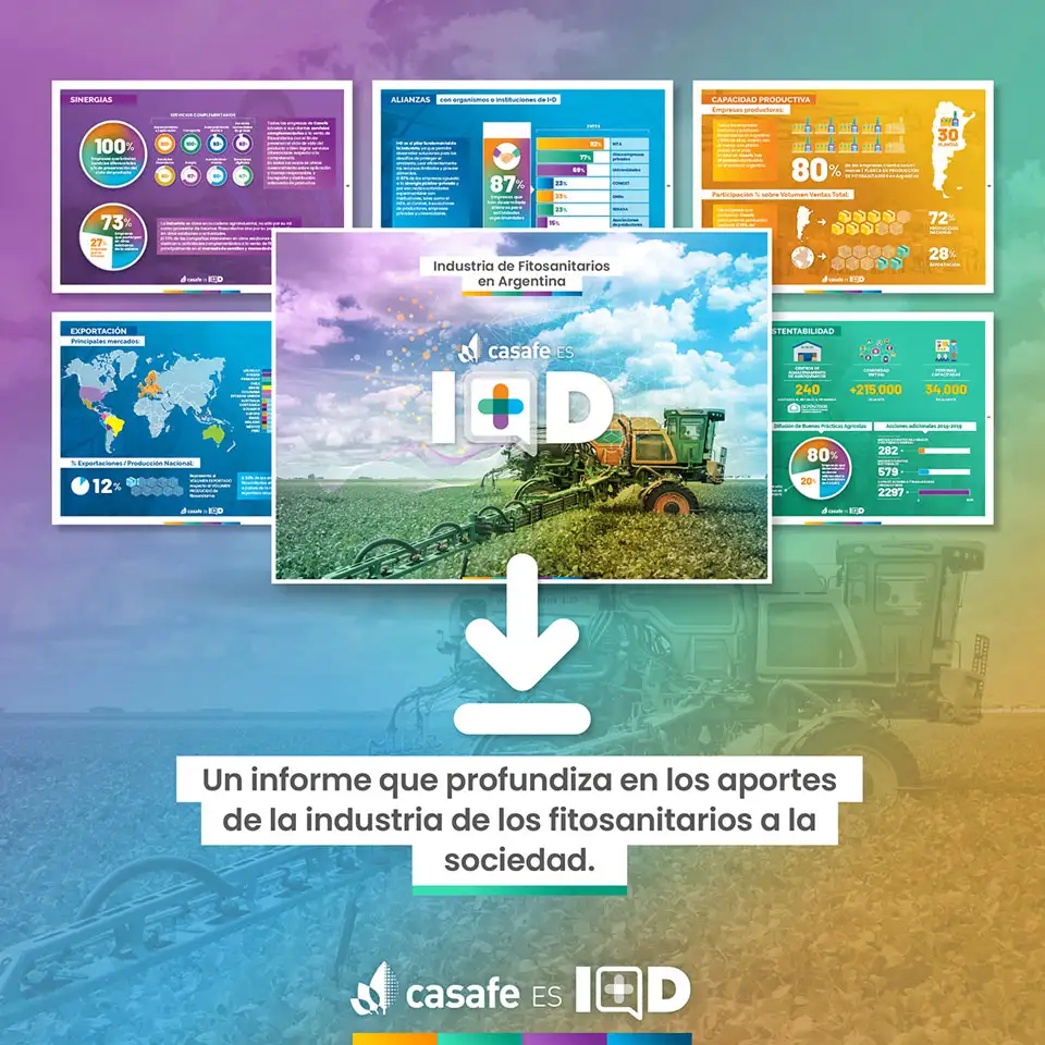 Casafe lanza un informe que cuantifica el trabajo de la industria de fitosanitarios en Argentina