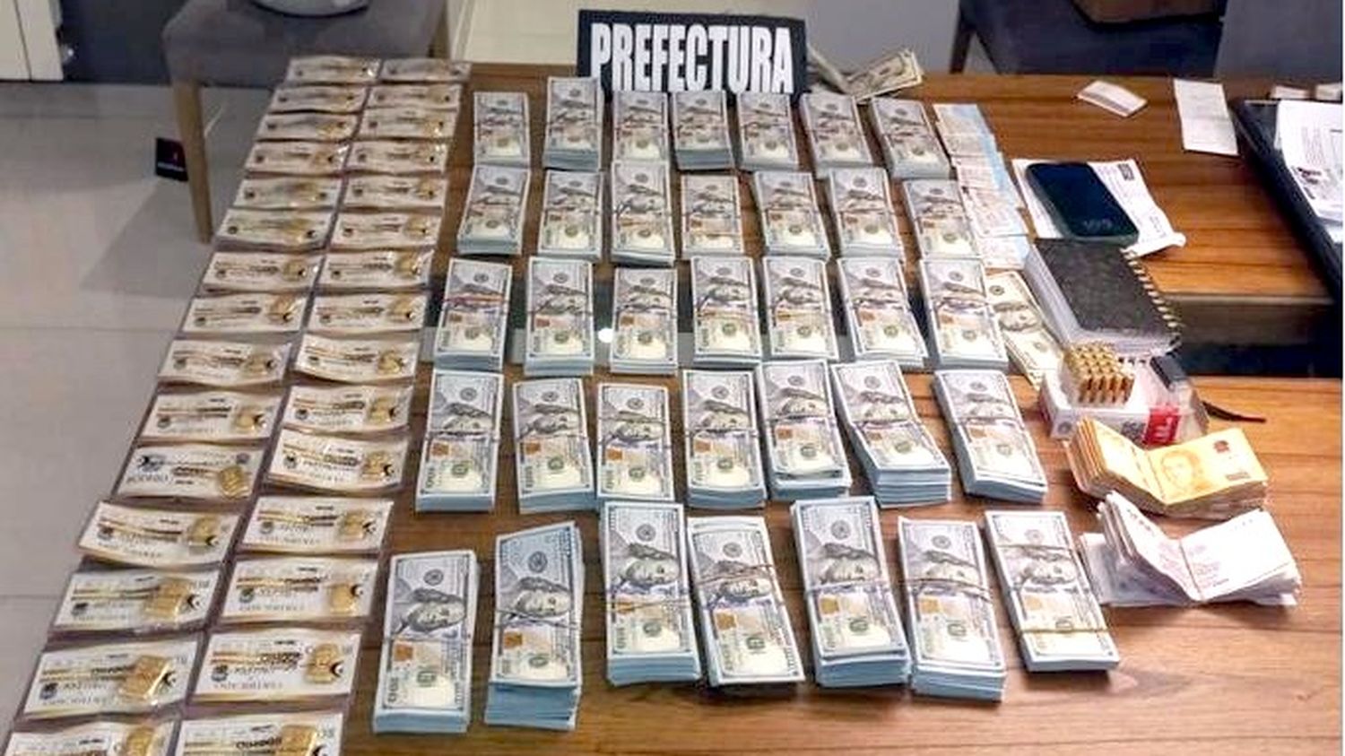 Más de 500.000 dólares en efectivo se incautaron a fines de mayo del 2024