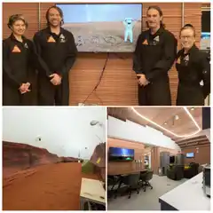 Tripulantes de un viaje simulado a Marte 
salen al contacto con el mundo