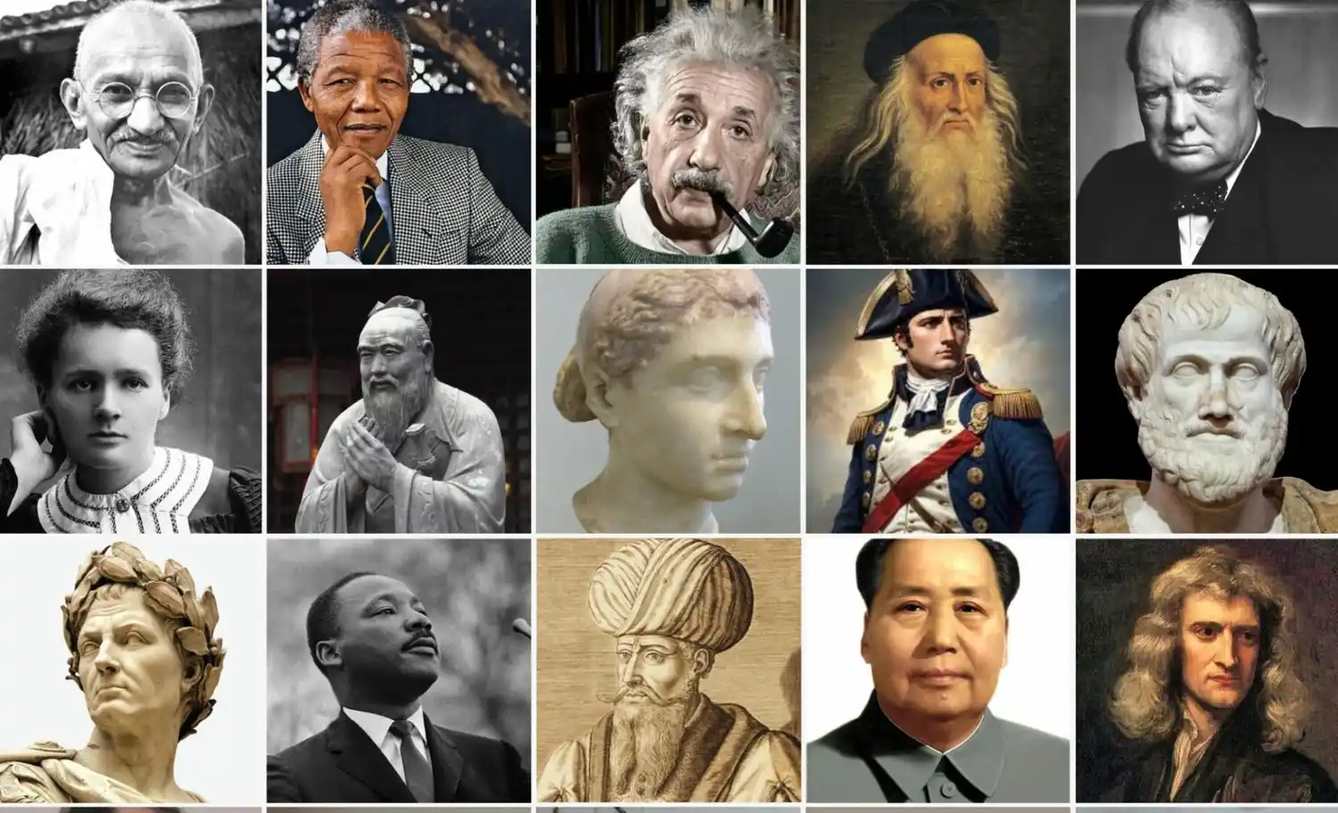 ¿Quiénes son las personas de la historia más importantes según la inteligencia artificial?