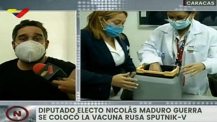 Nicolasito Maduro se colocó la vacuna rusa Sputnik-V