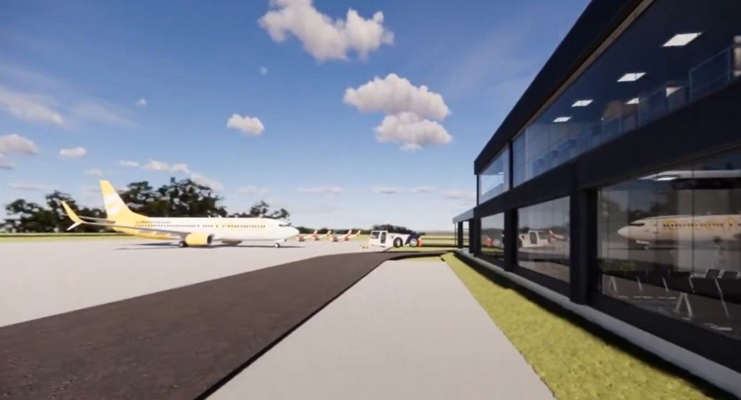 El nuevo aeropuerto al que volará Flybondi se prepara para una transformación radical