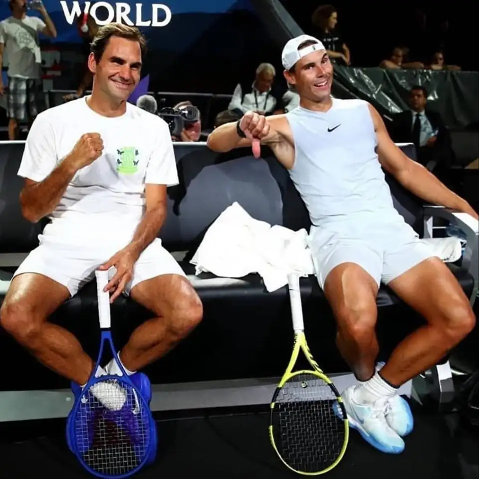 Federer y Nadal, compañeros