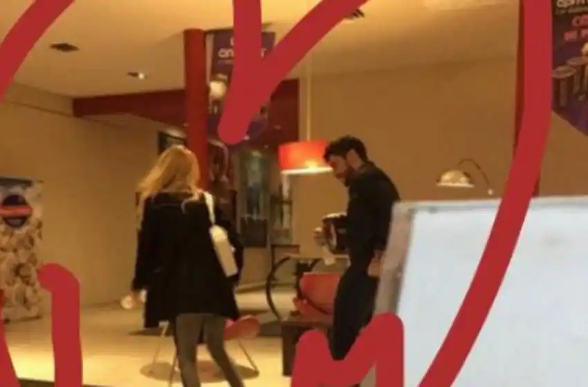 Facundo Moyano y Nicole Neumann se mostraron juntos en el cine