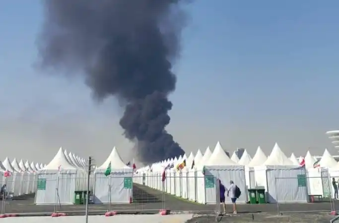 Incendio sin víctimas mortales cerca del estadio de Argentina-México
