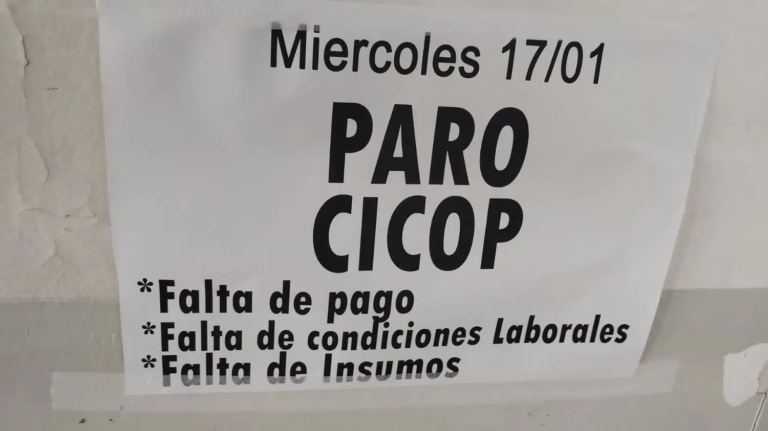 Paro Cicop enero 2024