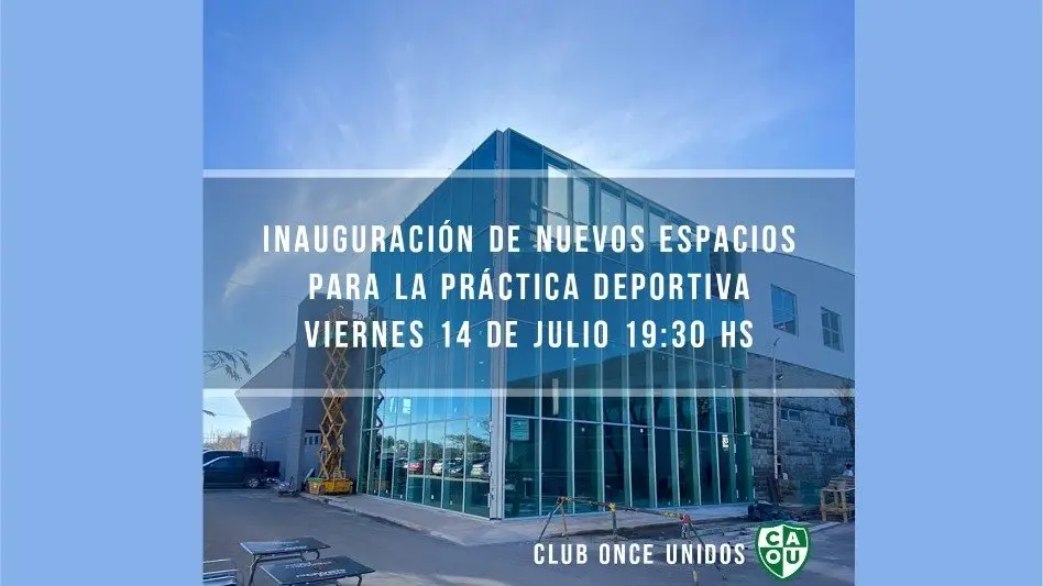 Once Unidos inaugura un nuevo Polideportivo
