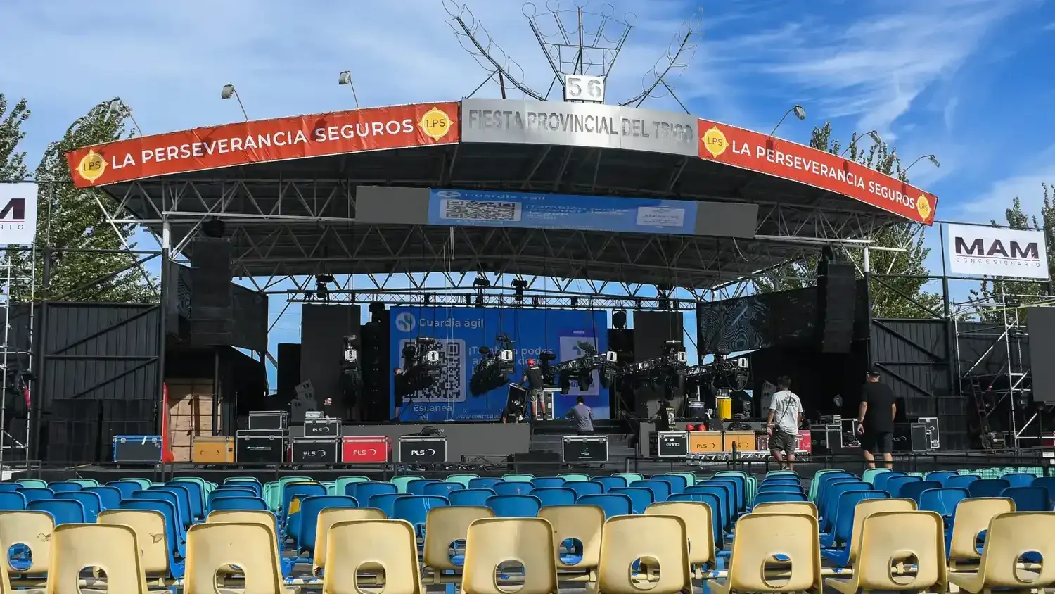 Escenario de la Fiesta del Trigo 2025