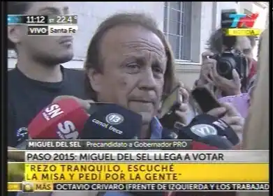 Del Sel votó y pidió que “no pase nada extraño”