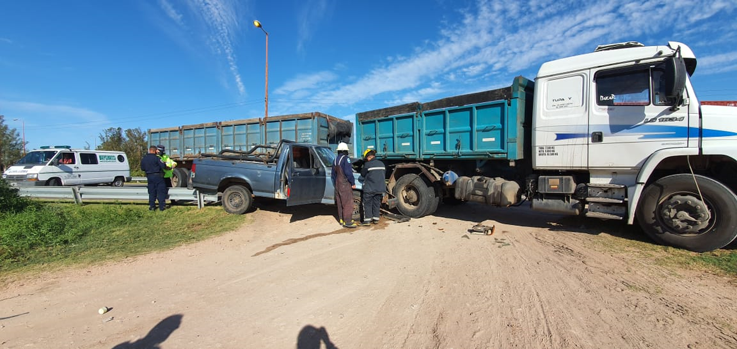 Accidente en el acceso sur a la ciudad de Gualeguay