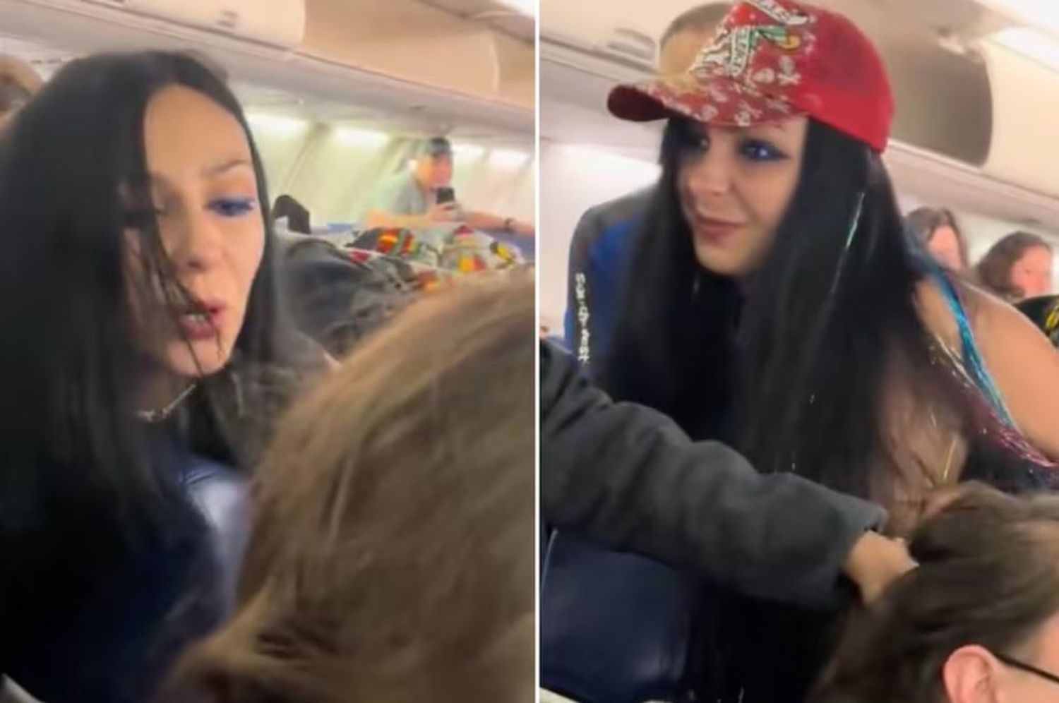 Una artista estadounidense subió borracha a un avión y golpeó, insultó y escupió a una mujer trans