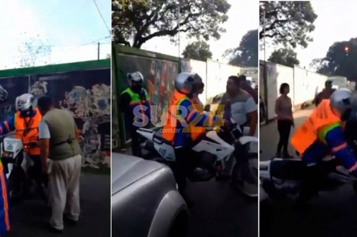 Golpeó a un inspector de tránsito porque multó a su hijo