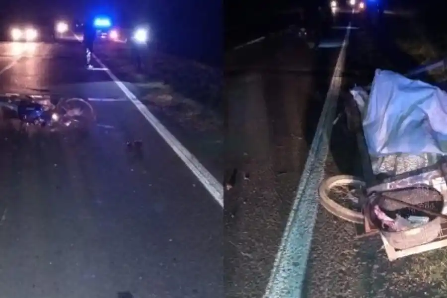 Un joven se durmió manejando una moto e impactó contra otra en la ruta