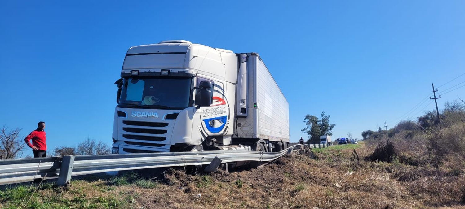 Camión que participó del accidente.