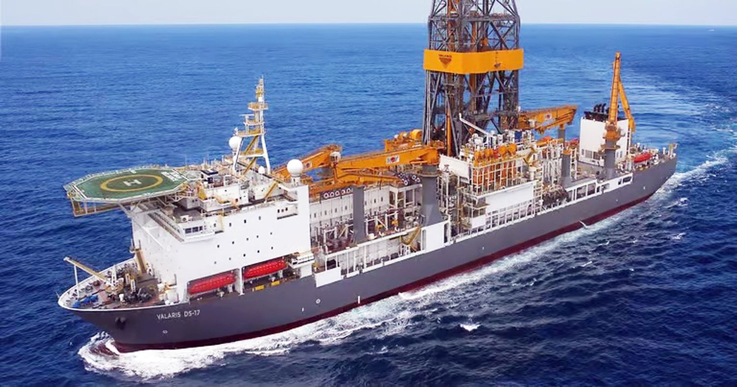 Valaris DS-17. El buque perforador encargado de realizar el primer pozo en el bloque CAN-100