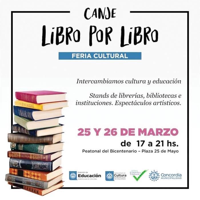 Canje Libro por Libro: gran feria para  intercambiar cultura y educación
