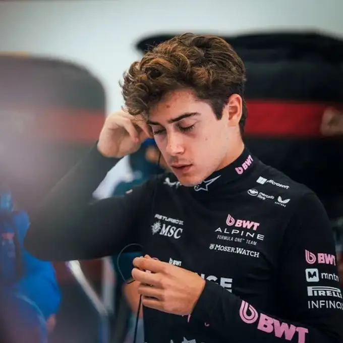 El mensaje de Franco Colapinto tras la confirmación de la vuelta de "Checo" Pérez.
Fotografía: Agencia Noticias Argentinas / @AlpineF1Team