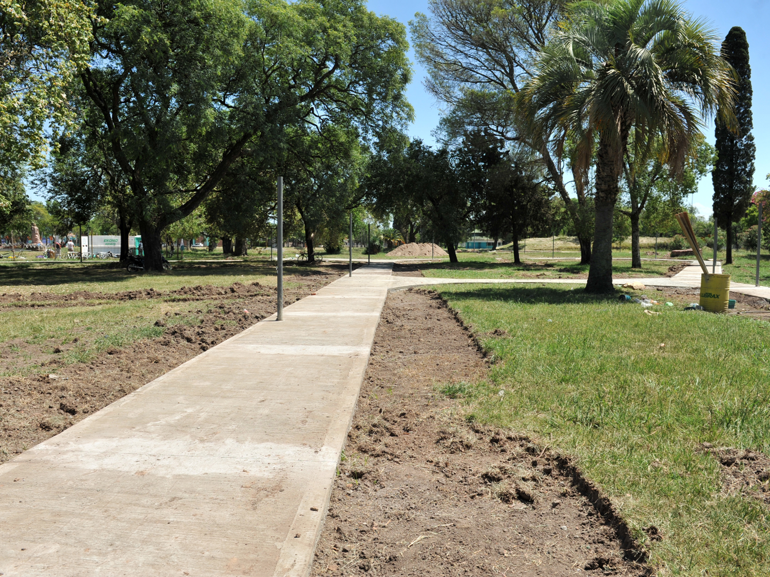 Parque Cincuentenario: avance del 50 por ciento en la  obra de refuncionalización 