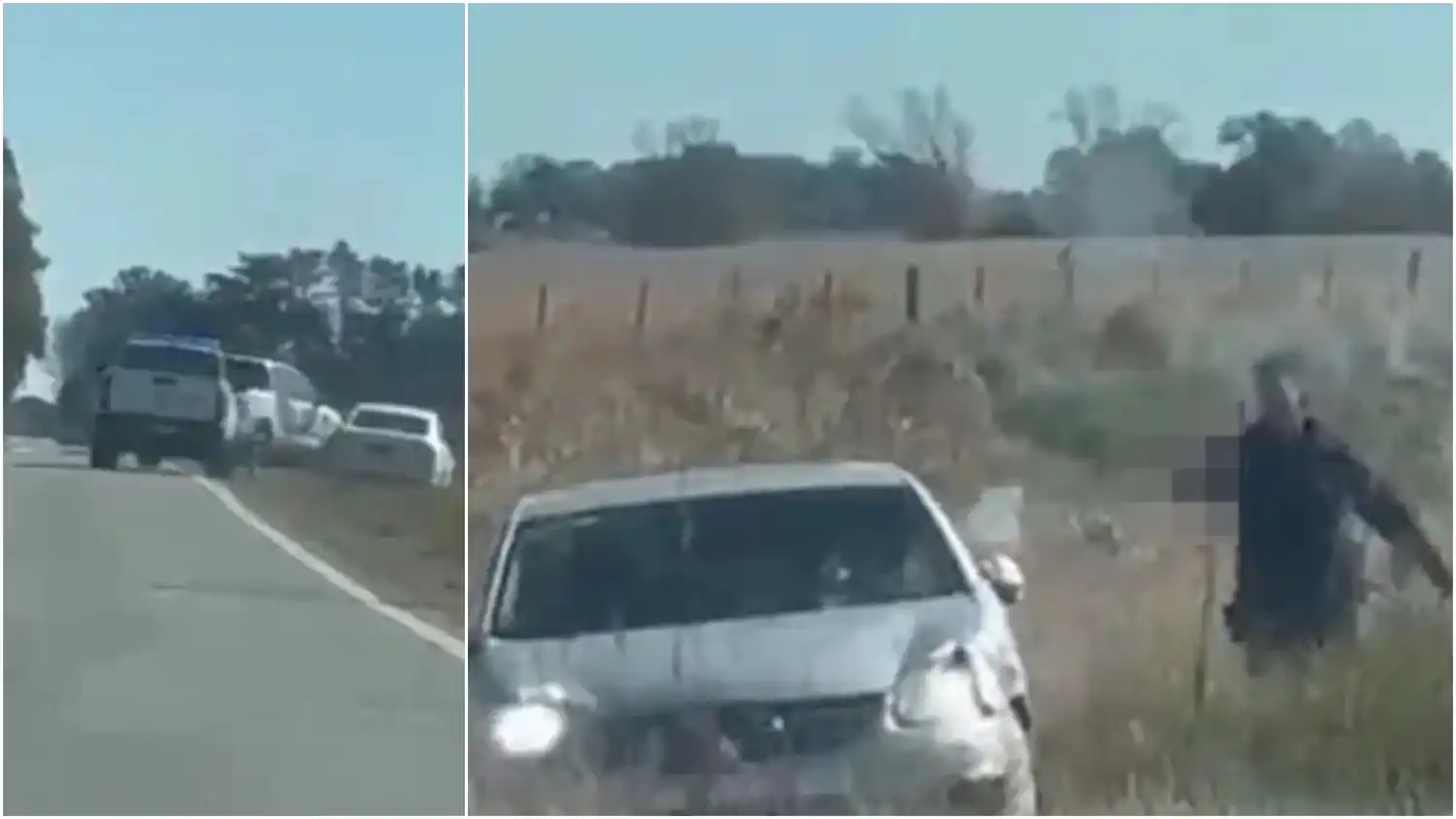 "Tiro, tiro… pum, pum": un automovilista grabó una impactante persecución policial en Junín que terminó a los tiros