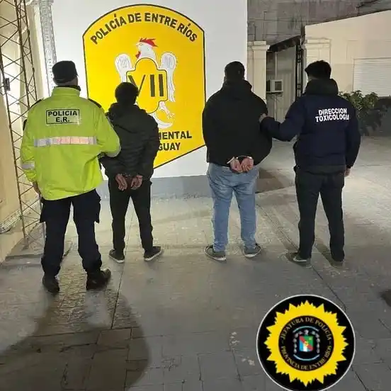 **Secuestro de estupefacientes y detención de dos personas en control vial en Gualeguay**