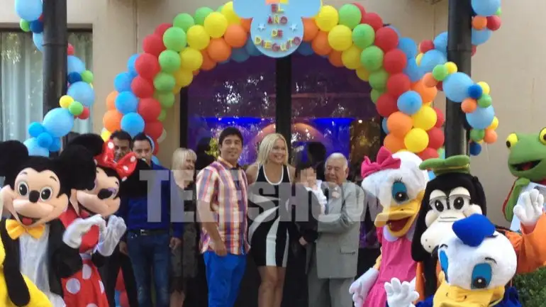 Verónica Ojeda celebró el cumpleaños de su hijo junto a Don Diego