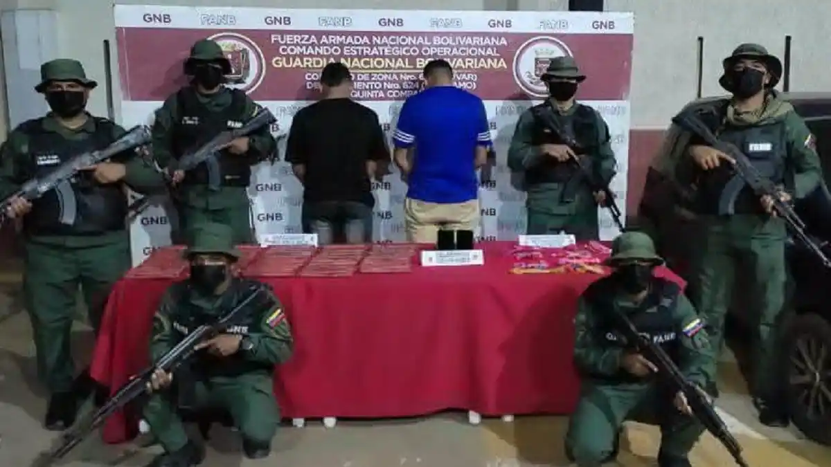 Capturan a miembros del TREN DE GUAYANA con alta carga de explosivos