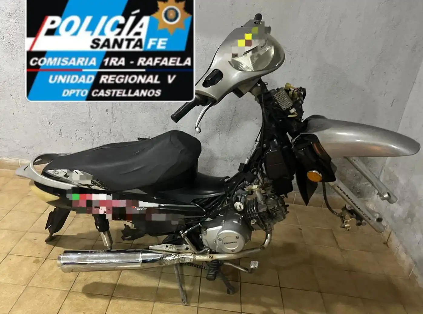 Lo vieron entrando una moto robada a una casa deshabitada de Av. Brasil y lo denunciaron