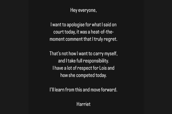 Comunicado Harriet Dart