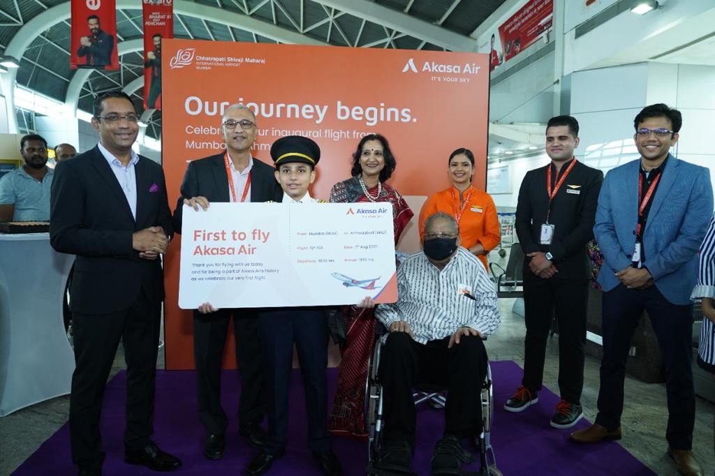 Akasa Air completa su primer vuelo comercial regular